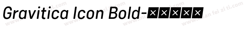 Gravitica Icon Bold字体转换